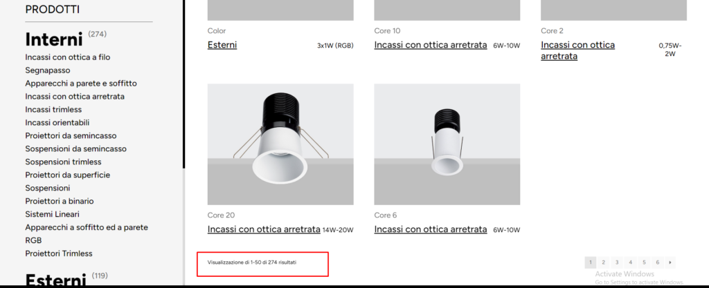 remove result count